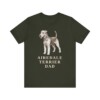 Airedale Terrier Dad Shirt, Vintage Dog Sketch Tee, Dog Dad Gift