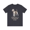 Airedale Terrier Dad Shirt, Vintage Dog Sketch Tee, Dog Dad Gift
