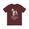 Airedale Terrier Dad Shirt, Vintage Dog Sketch Tee, Dog Dad Gift