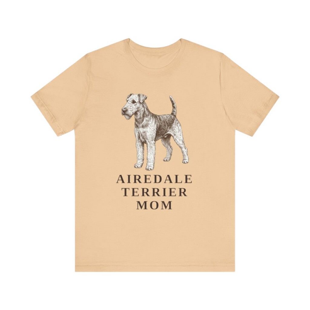 Airedale Terrier Mom Shirt, Vintage Dog Sketch Tee, Dog Mom Gift Airedale Terrier Mom Shirt, Vintage Dog Sketch Tee, Dog Mom Gift