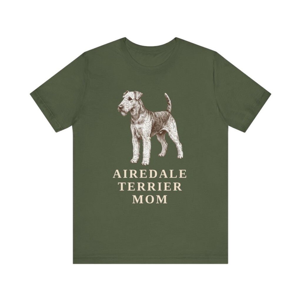 Airedale Terrier Mom Shirt, Vintage Dog Sketch Tee, Dog Mom Gift Airedale Terrier Mom Shirt, Vintage Dog Sketch Tee, Dog Mom Gift