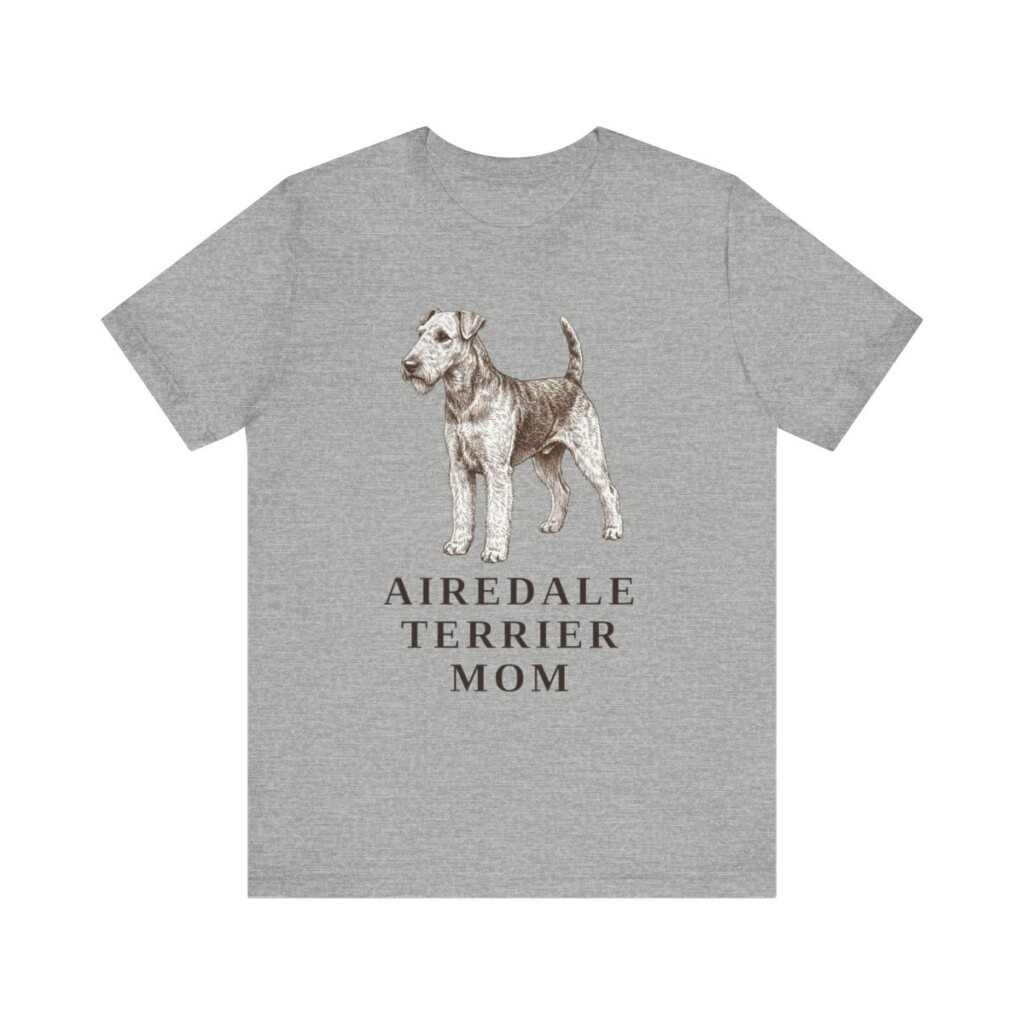 Airedale Terrier Mom Shirt, Vintage Dog Sketch Tee, Dog Mom Gift Airedale Terrier Mom Shirt, Vintage Dog Sketch Tee, Dog Mom Gift