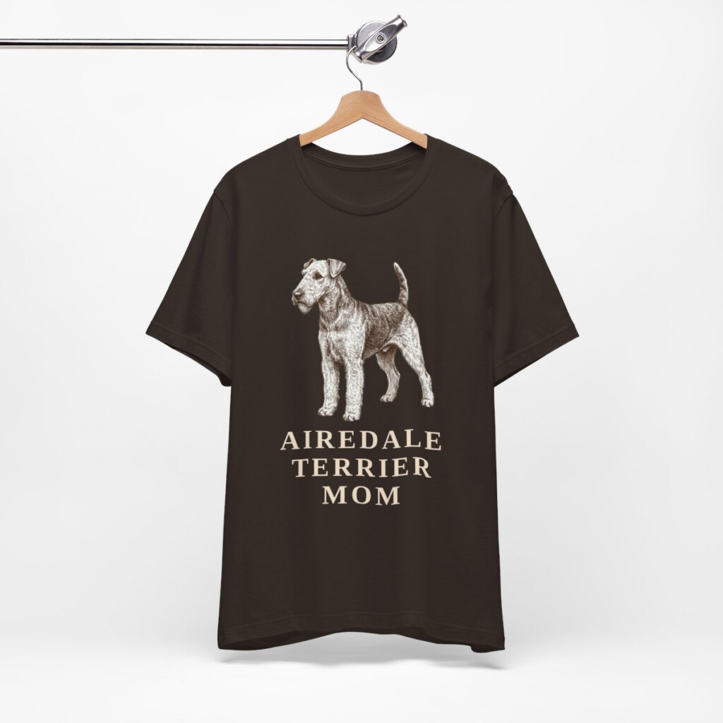 Airedale Terrier Mom Shirt, Vintage Dog Sketch Tee, Dog Mom Gift Airedale Terrier Mom Shirt, Vintage Dog Sketch Tee, Dog Mom Gift