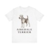 Airedale Terrier Lover Shirt, Vintage Dog Sketch Tee, Dog Lover Gift