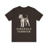 Airedale Terrier Lover Shirt, Vintage Dog Sketch Tee, Dog Lover Gift