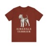 Airedale Terrier Lover Shirt, Vintage Dog Sketch Tee, Dog Lover Gift