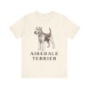 Airedale Terrier Lover Shirt, Vintage Dog Sketch Tee, Dog Lover Gift