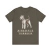 Airedale Terrier Lover Shirt, Vintage Dog Sketch Tee, Dog Lover Gift
