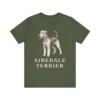 Airedale Terrier Lover Shirt, Vintage Dog Sketch Tee, Dog Lover Gift
