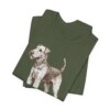 Airedale Terrier Lover Shirt, Vintage Dog Sketch Tee, Dog Lover Gift