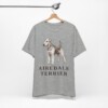 Airedale Terrier Lover Shirt, Vintage Dog Sketch Tee, Dog Lover Gift