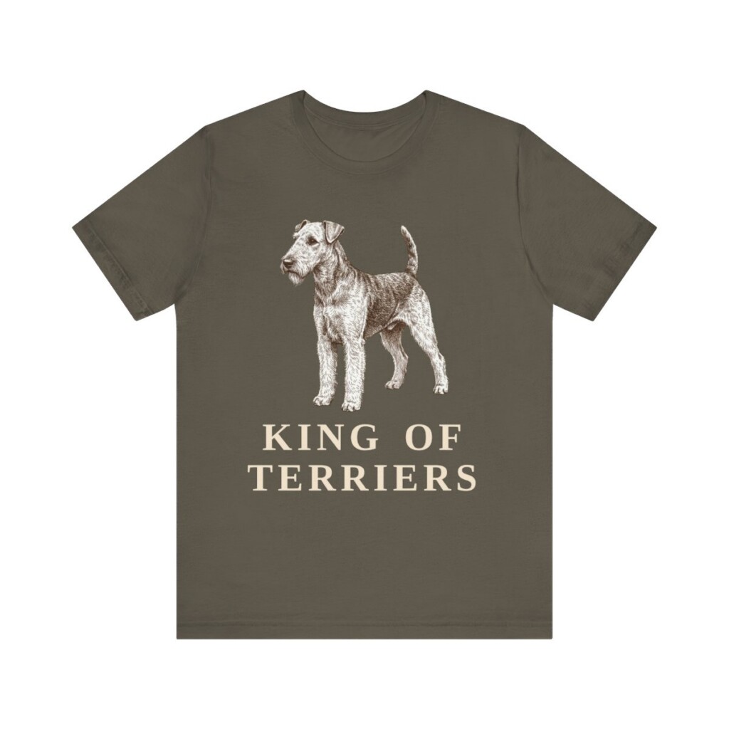 Airedale Terrier Humor Shirt, Vintage Dog Sketch Tee, Dog Humor Gift