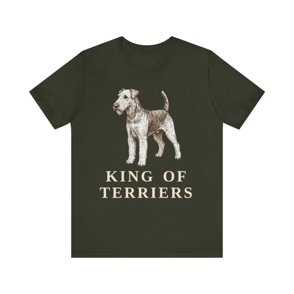 Airedale Terrier Humor Shirt, Vintage Dog Sketch Tee, Dog Humor Gift