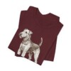Airedale Terrier Humor Shirt, Vintage Dog Sketch Tee, Dog Humor Gift