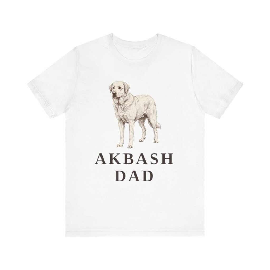 Akbash Dad Shirt, Vintage Dog Sketch Tee, Dog Dad Gift