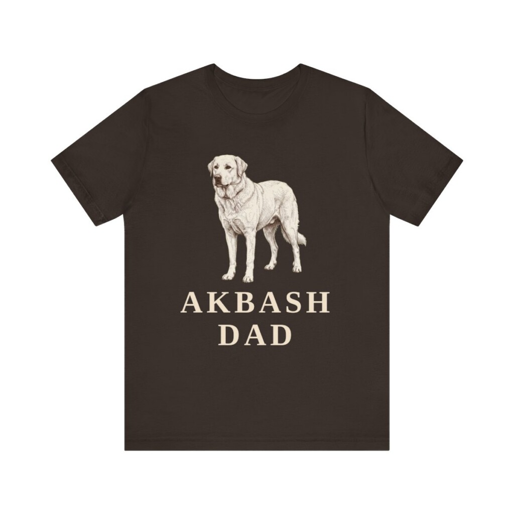 Akbash Dad Shirt, Vintage Dog Sketch Tee, Dog Dad Gift