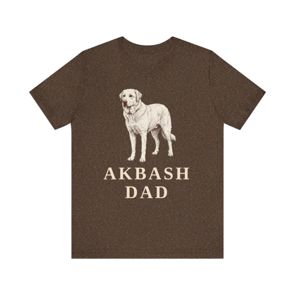 Akbash Dad Shirt, Vintage Dog Sketch Tee, Dog Dad Gift