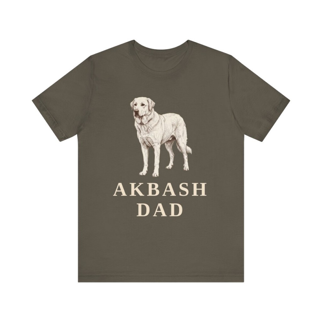 Akbash Dad Shirt, Vintage Dog Sketch Tee, Dog Dad Gift