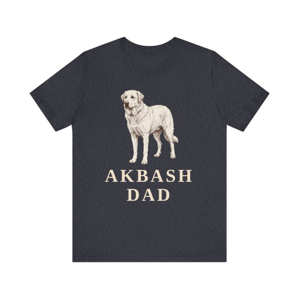 Akbash Dad Shirt, Vintage Dog Sketch Tee, Dog Dad Gift