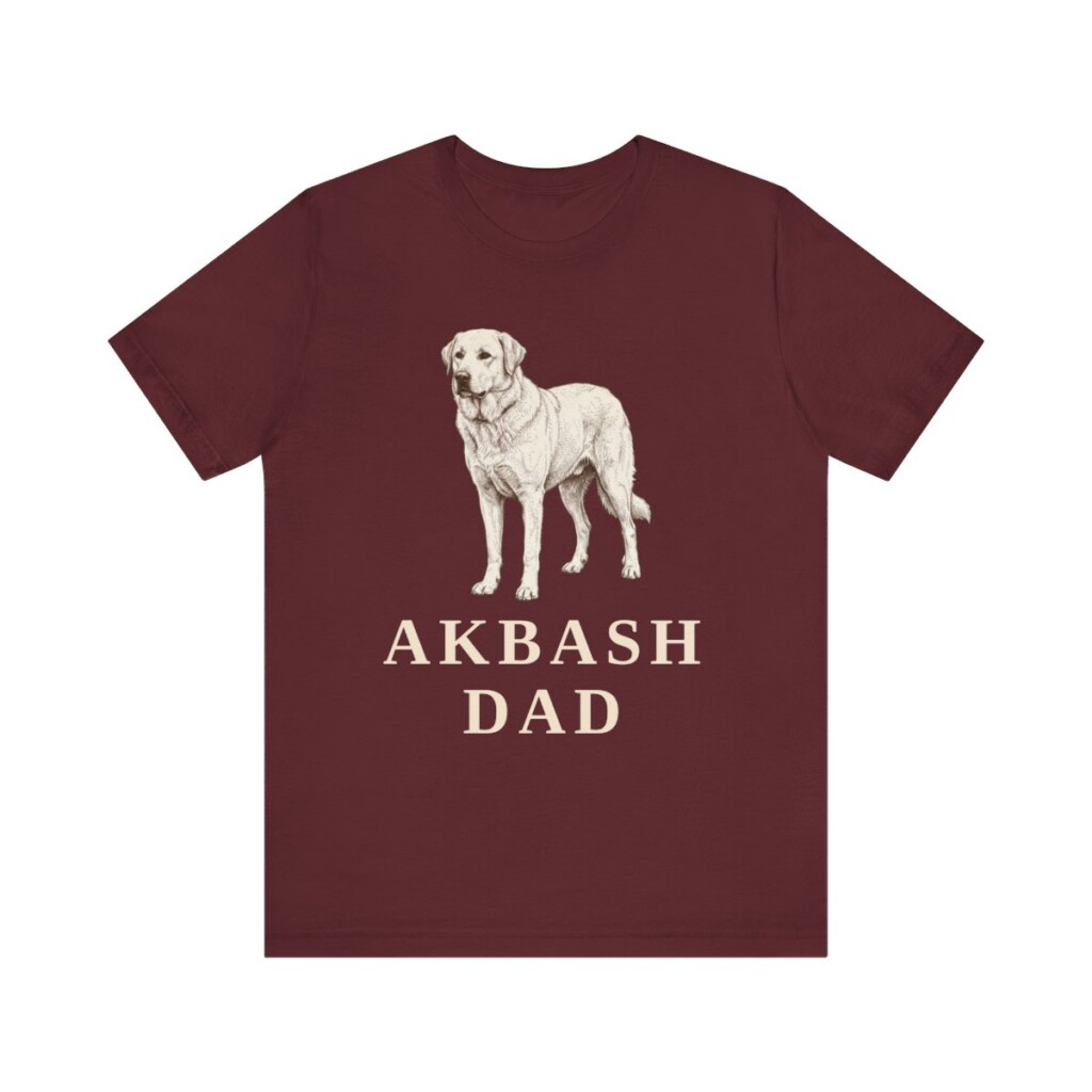 Akbash Dad Shirt, Vintage Dog Sketch Tee, Dog Dad Gift