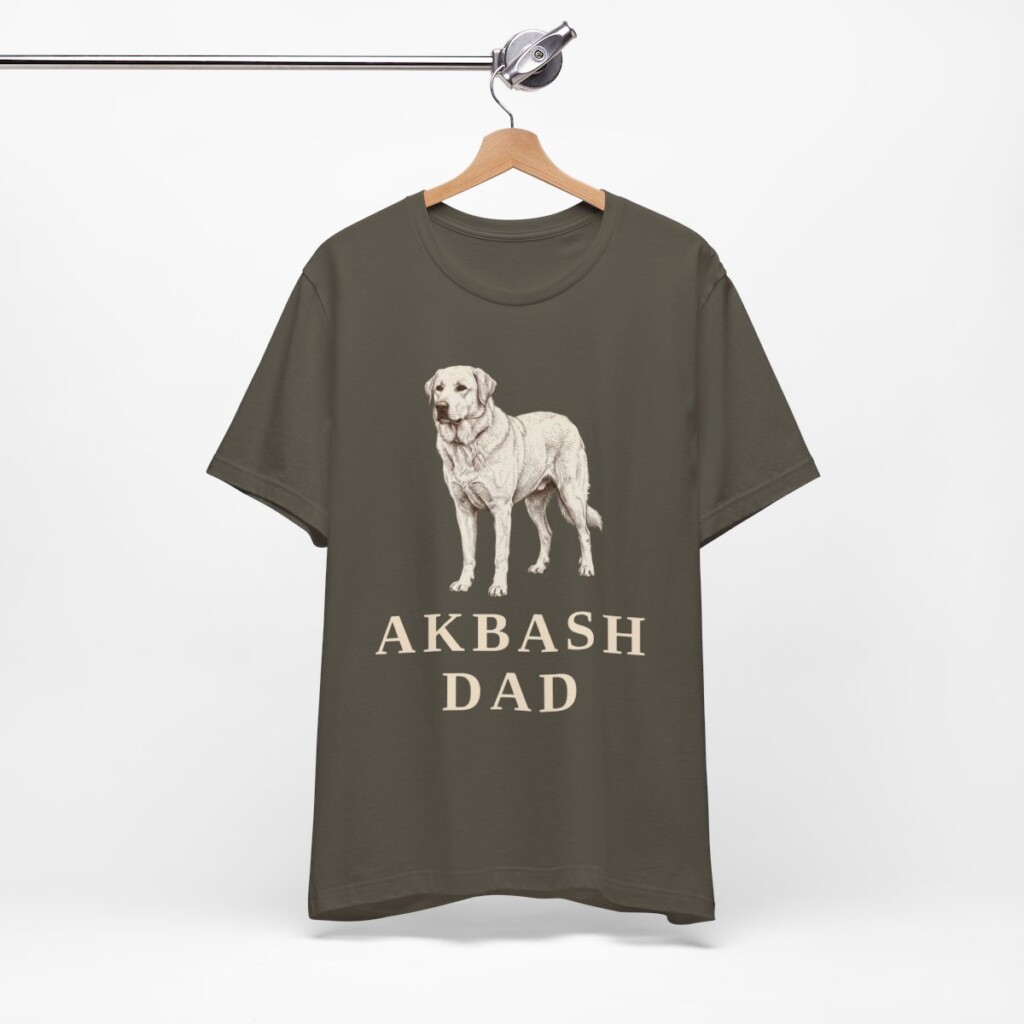 Akbash Dad Shirt, Vintage Dog Sketch Tee, Dog Dad Gift