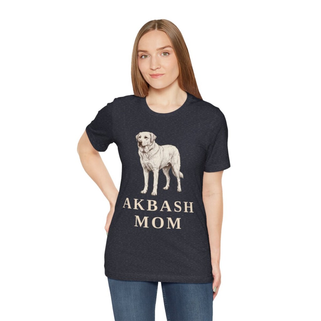 Akbash Mom Shirt, Vintage Dog Sketch Tee, Dog Mom Gift