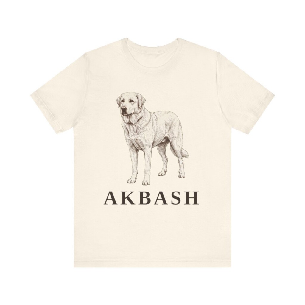 Akbash Lover Shirt, Vintage Dog Sketch Tee, Dog Lover Gift