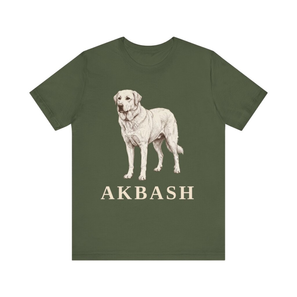 Akbash Lover Shirt, Vintage Dog Sketch Tee, Dog Lover Gift