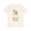 Akita Dad Shirt, Vintage Dog Sketch Tee, Dog Dad Gift Akita Dad Shirt, Vintage Dog Sketch Tee, Dog Dad Gift