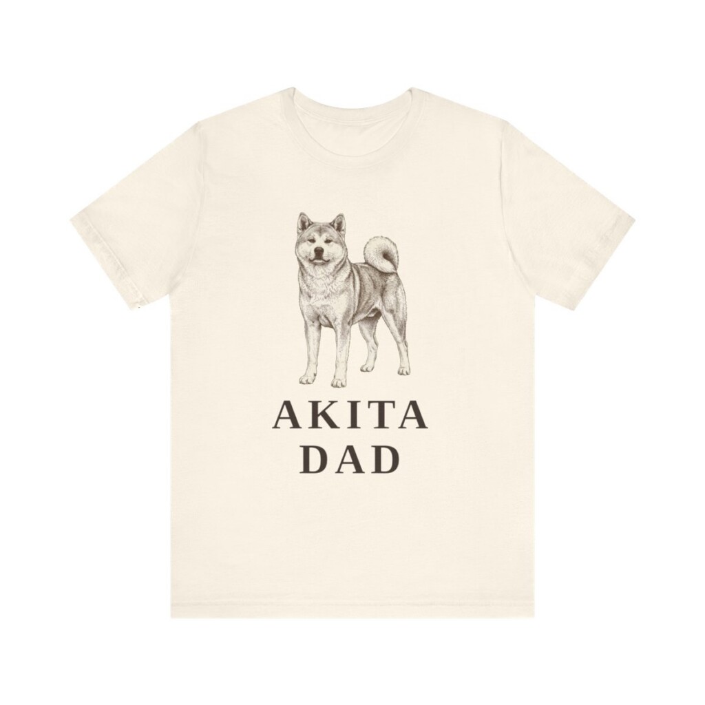 Akita Dad Shirt, Vintage Dog Sketch Tee, Dog Dad Gift Akita Dad Shirt, Vintage Dog Sketch Tee, Dog Dad Gift