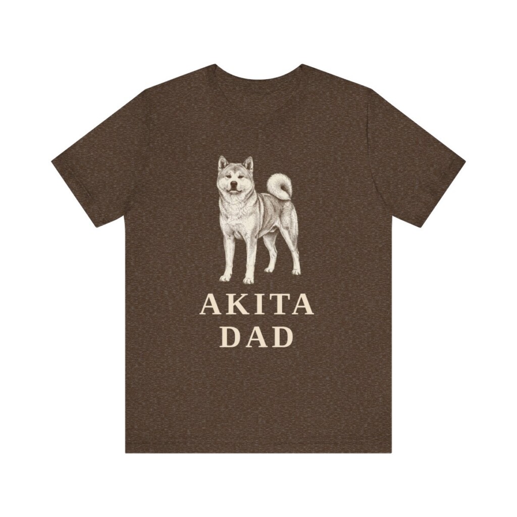 Akita Dad Shirt, Vintage Dog Sketch Tee, Dog Dad Gift Akita Dad Shirt, Vintage Dog Sketch Tee, Dog Dad Gift