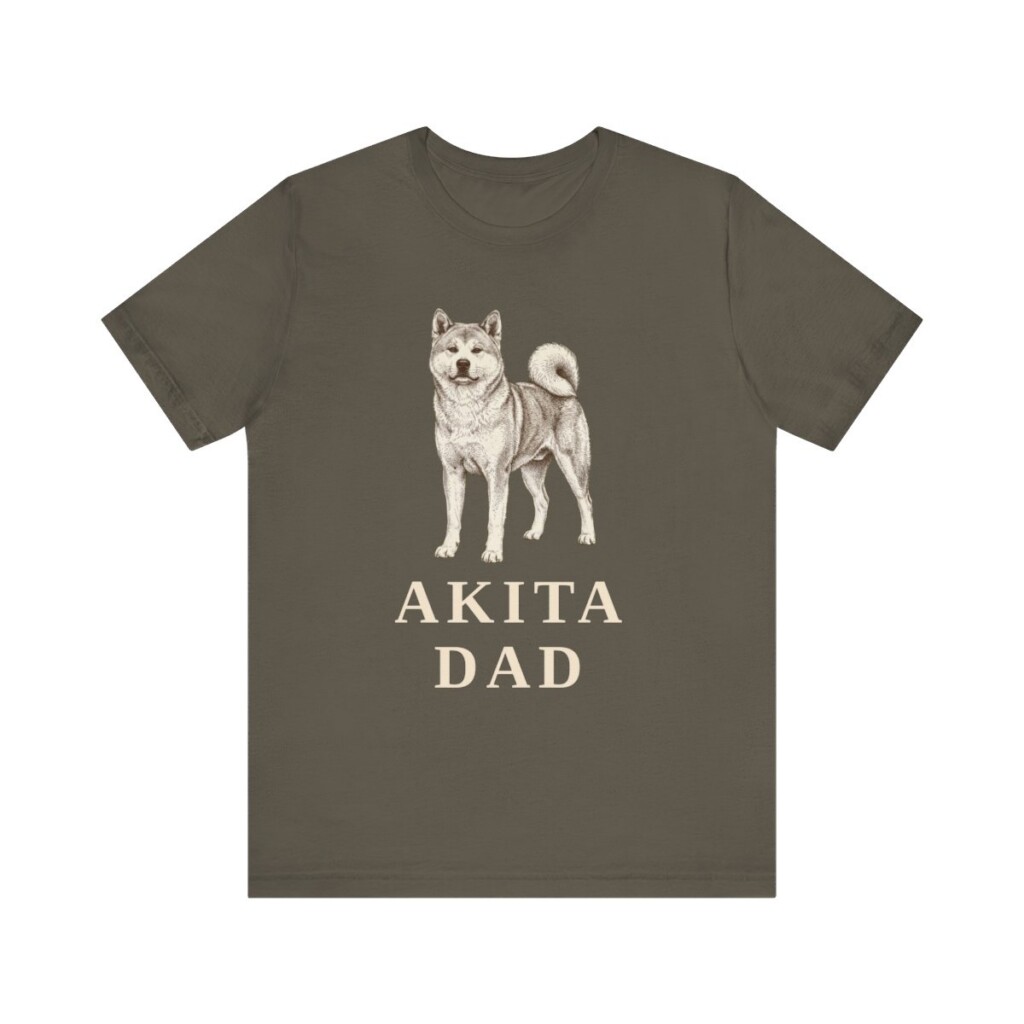 Akita Dad Shirt, Vintage Dog Sketch Tee, Dog Dad Gift Akita Dad Shirt, Vintage Dog Sketch Tee, Dog Dad Gift