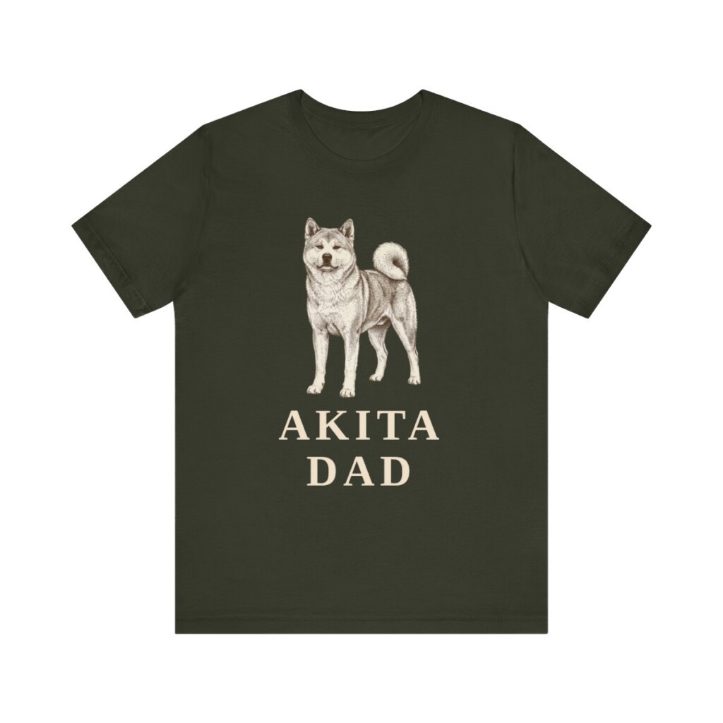 Akita Dad Shirt, Vintage Dog Sketch Tee, Dog Dad Gift Akita Dad Shirt, Vintage Dog Sketch Tee, Dog Dad Gift