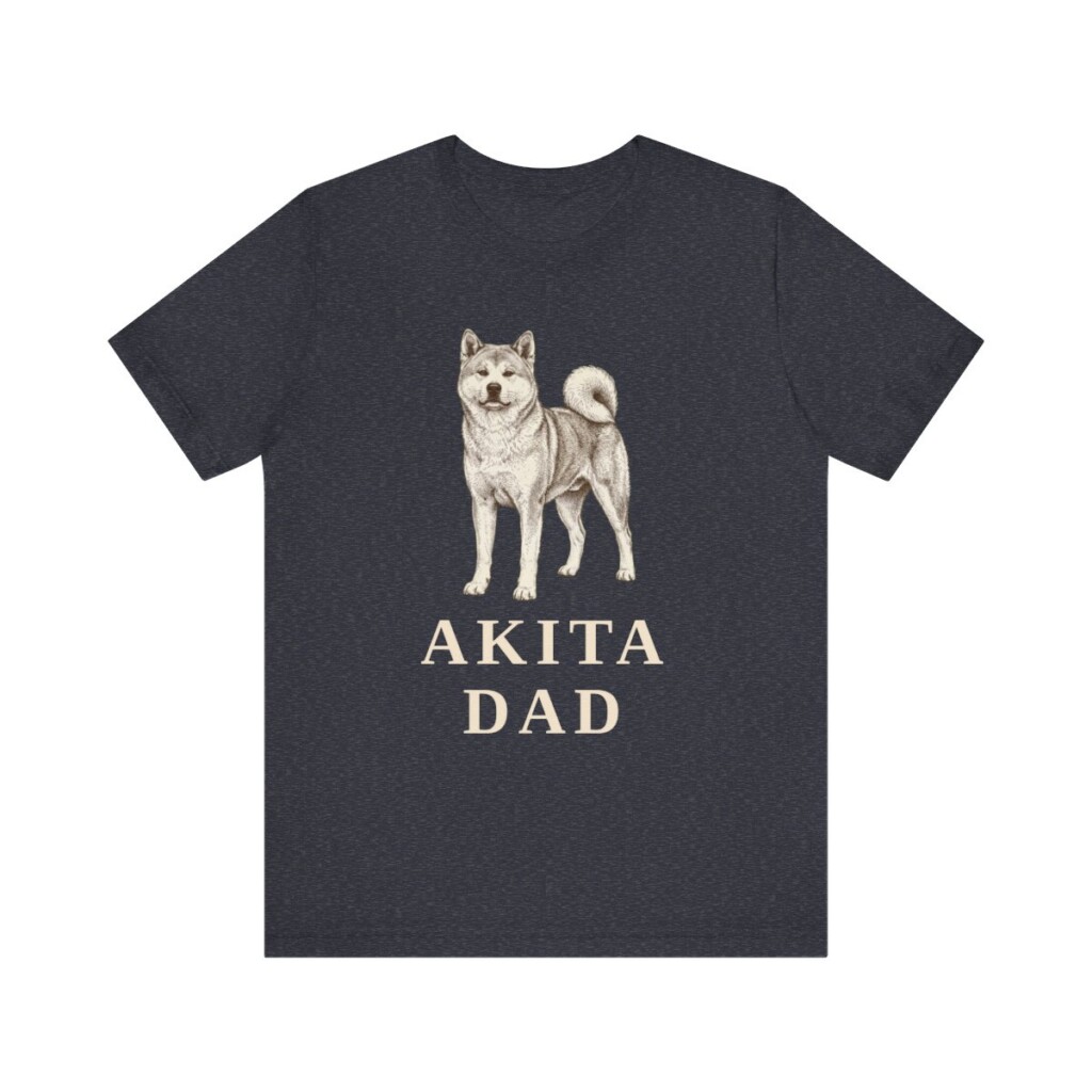 Akita Dad Shirt, Vintage Dog Sketch Tee, Dog Dad Gift Akita Dad Shirt, Vintage Dog Sketch Tee, Dog Dad Gift