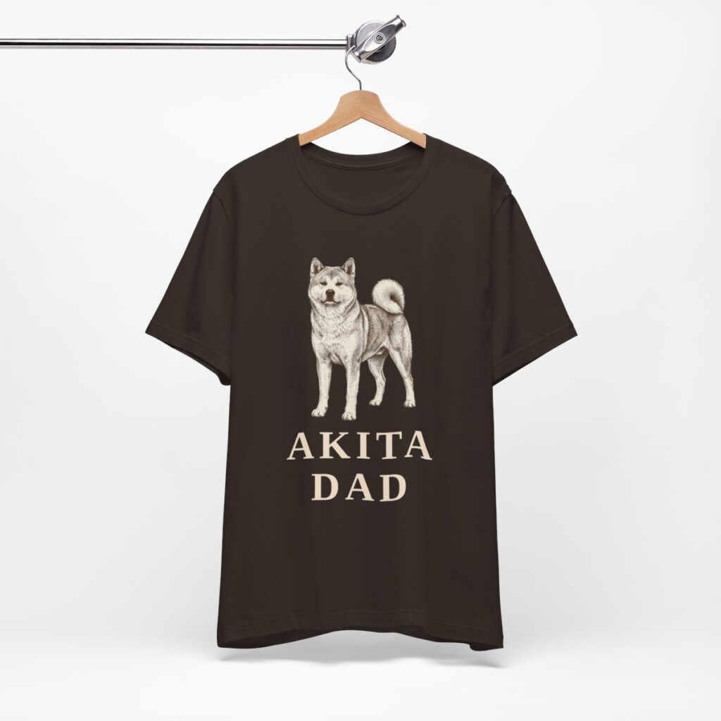 Akita Dad Shirt, Vintage Dog Sketch Tee, Dog Dad Gift Akita Dad Shirt, Vintage Dog Sketch Tee, Dog Dad Gift