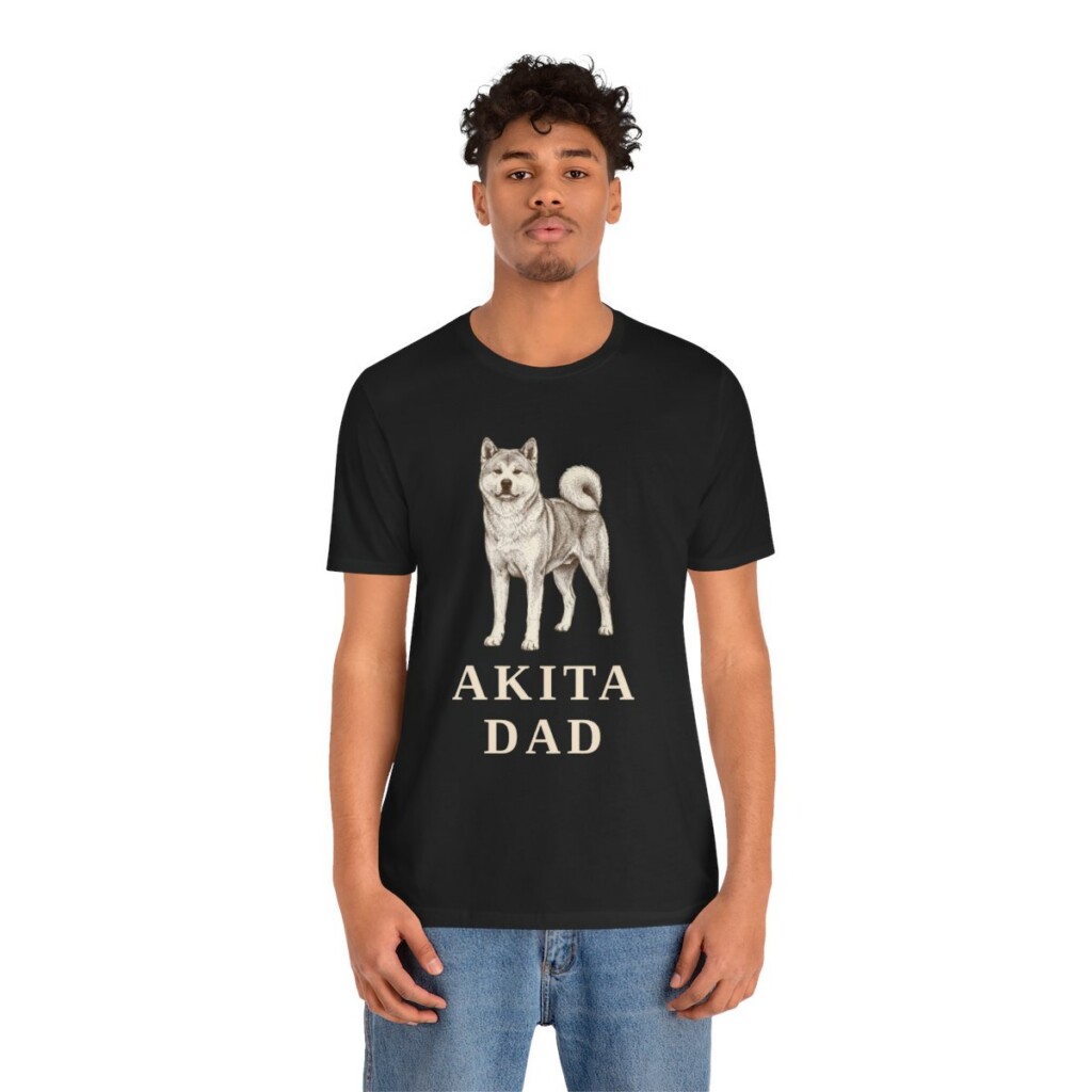Akita Dad Shirt, Vintage Dog Sketch Tee, Dog Dad Gift Akita Dad Shirt, Vintage Dog Sketch Tee, Dog Dad Gift