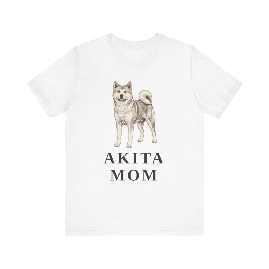 Akita Mom Shirt, Vintage Dog Sketch Tee, Dog Mom Gift