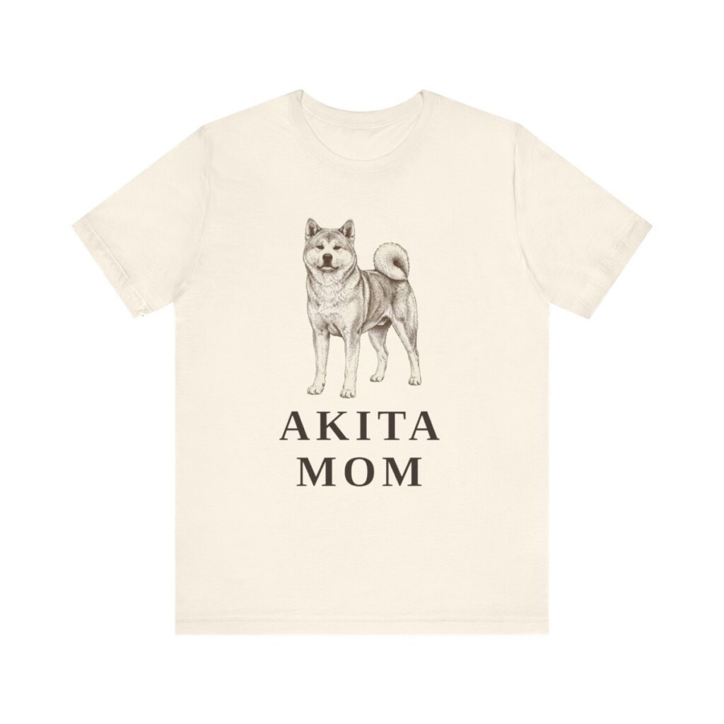 Akita Mom Shirt, Vintage Dog Sketch Tee, Dog Mom Gift