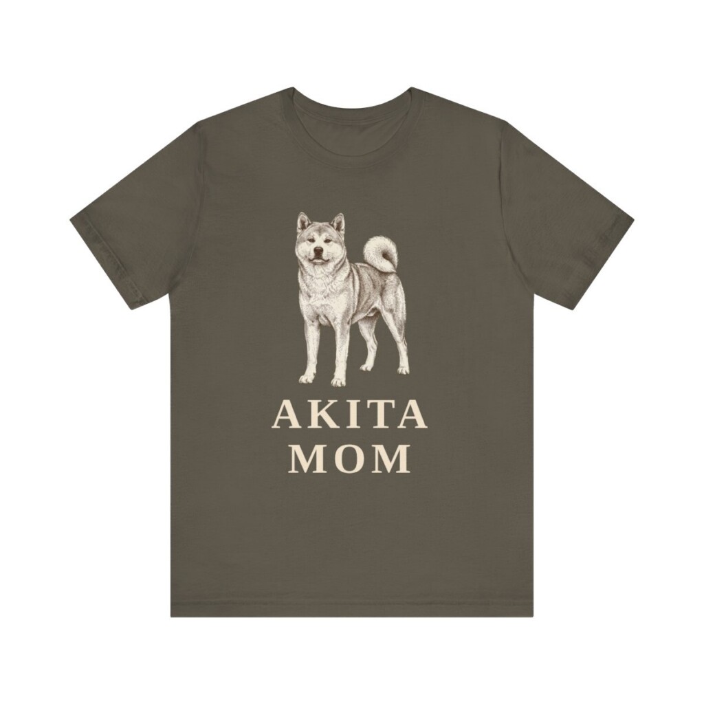 Akita Mom Shirt, Vintage Dog Sketch Tee, Dog Mom Gift
