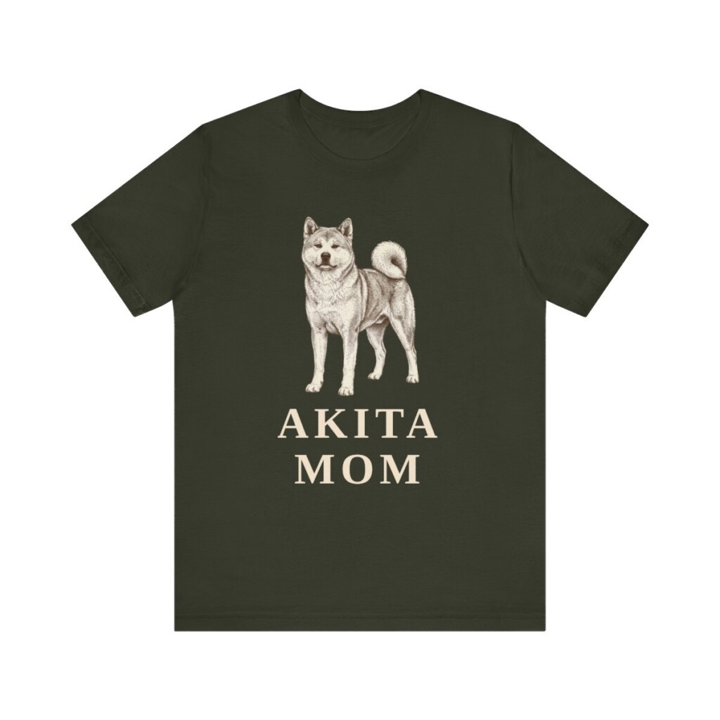Akita Mom Shirt, Vintage Dog Sketch Tee, Dog Mom Gift