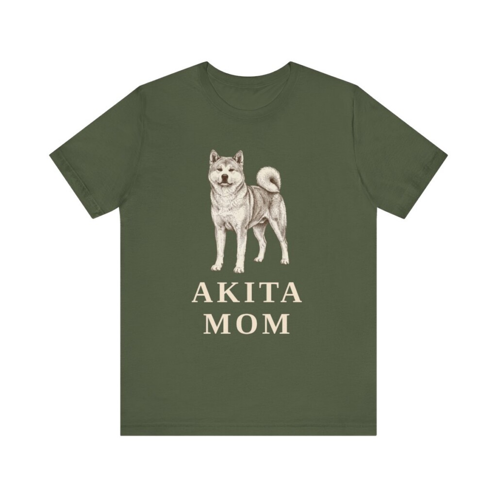 Akita Mom Shirt, Vintage Dog Sketch Tee, Dog Mom Gift