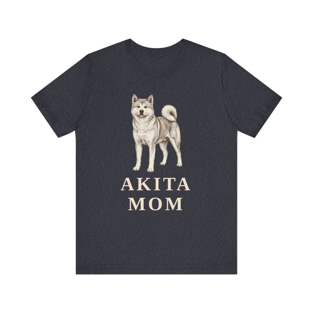 Akita Mom Shirt, Vintage Dog Sketch Tee, Dog Mom Gift