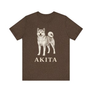 Akita Lover Shirt, Vintage Dog Sketch Tee, Dog Lover Gift
