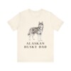 Alaskan Husky Dad Shirt, Vintage Dog Sketch Tee, Dog Dad Gift