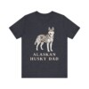 Alaskan Husky Dad Shirt, Vintage Dog Sketch Tee, Dog Dad Gift