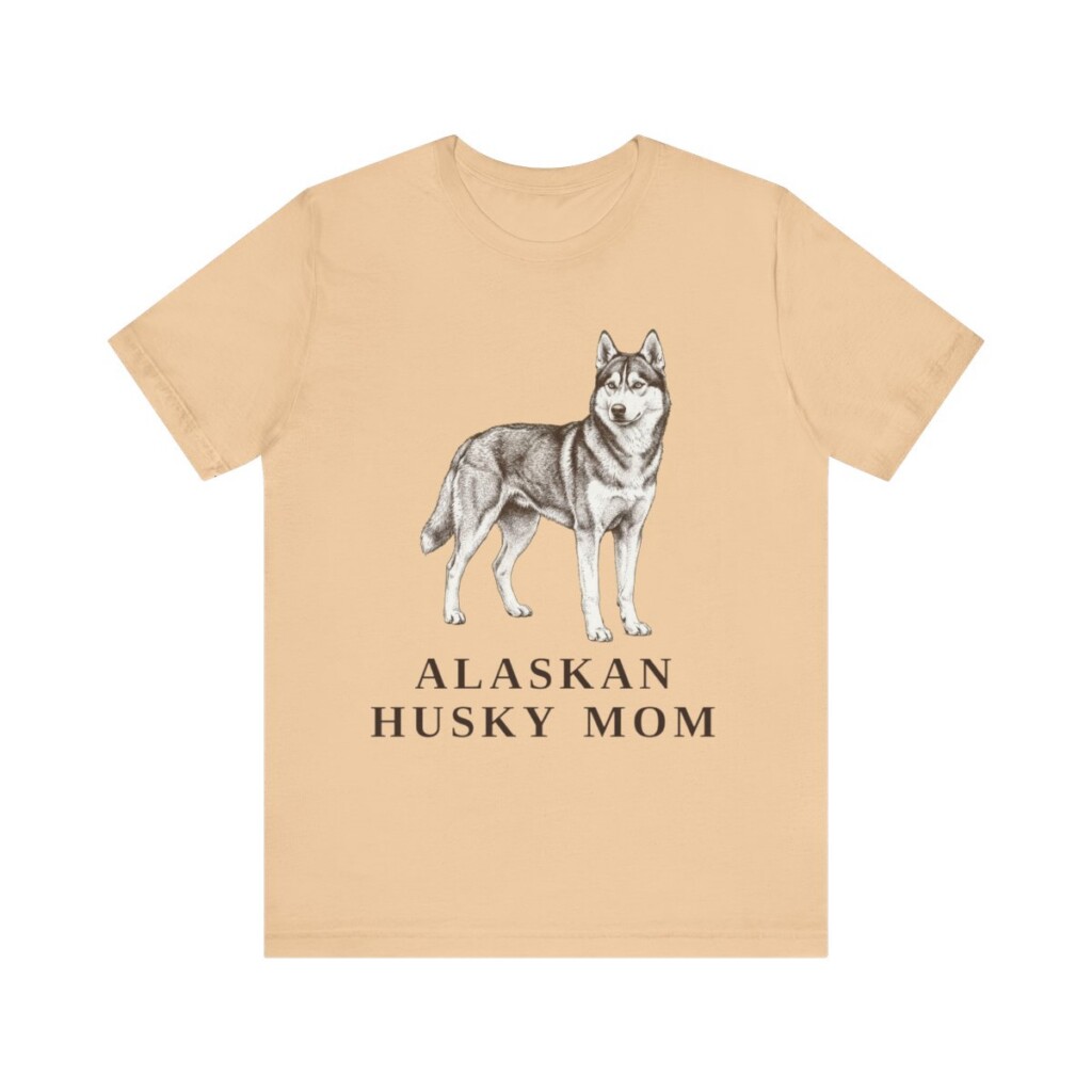 Alaskan Husky Mom Shirt, Vintage Dog Sketch Tee, Dog Mom Gift