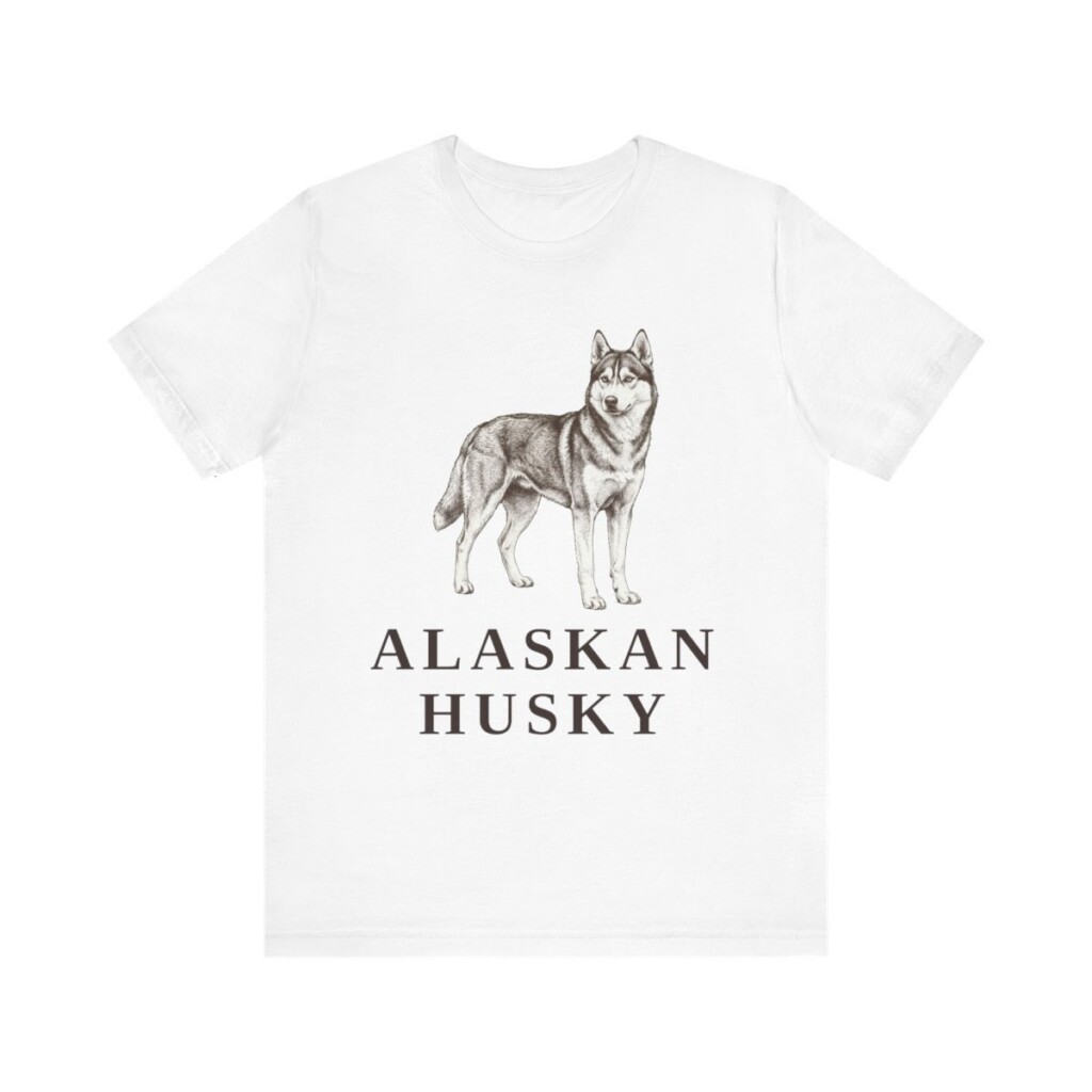 Alaskan Husky Lover Shirt, Vintage Dog Sketch Tee, Dog Lover Gift