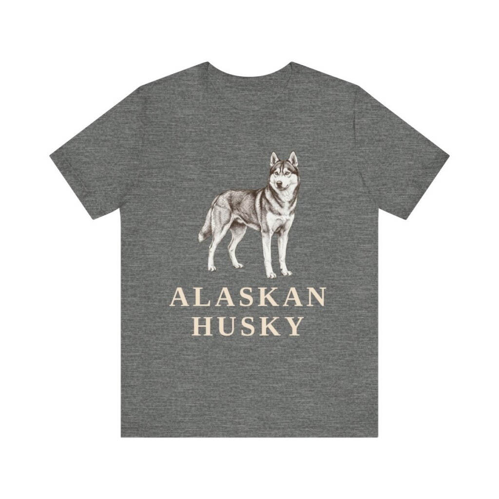 Alaskan Husky Lover Shirt, Vintage Dog Sketch Tee, Dog Lover Gift