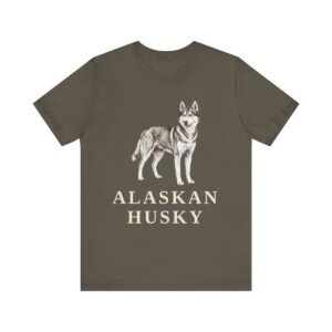 Alaskan Husky Lover Shirt, Vintage Dog Sketch Tee, Dog Lover Gift