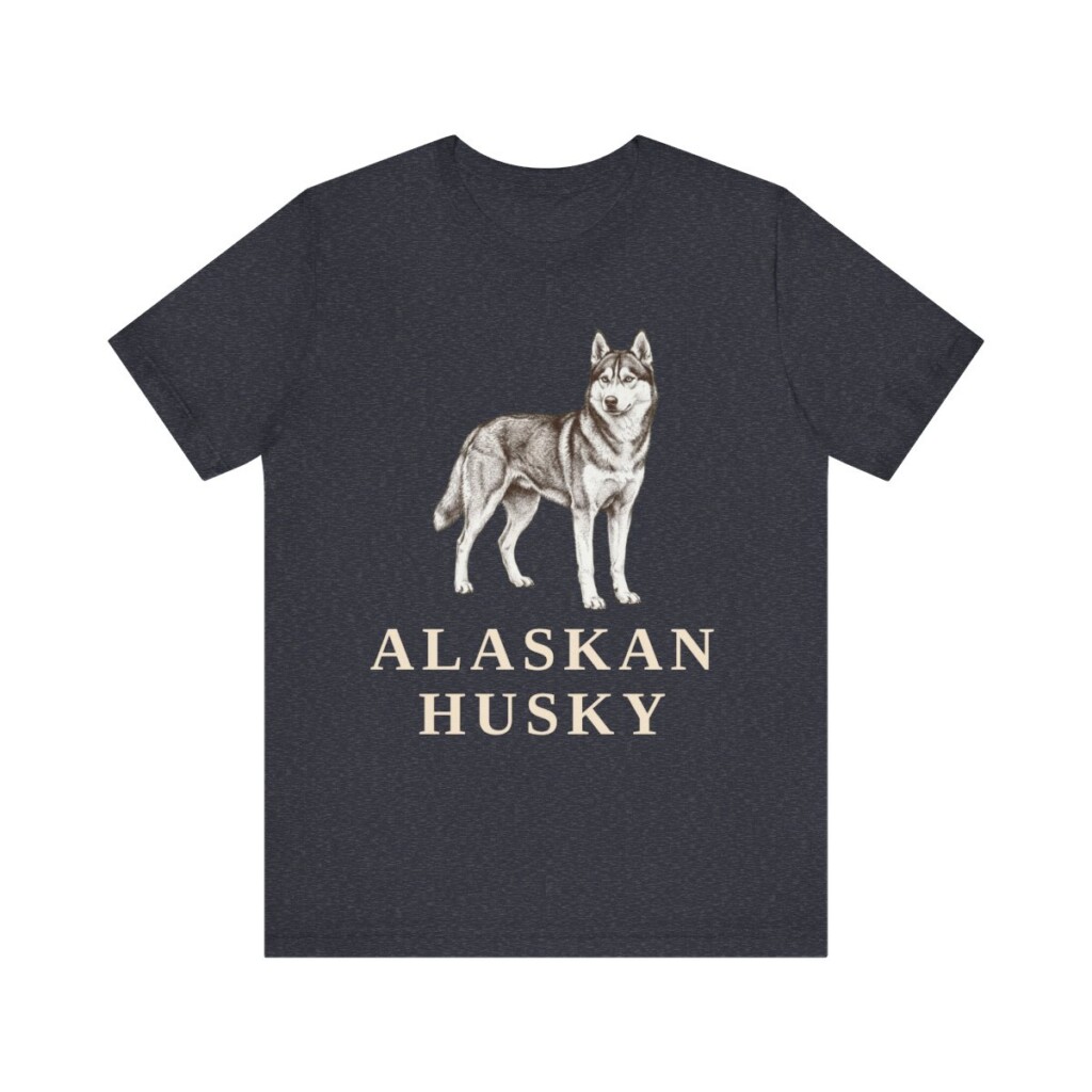Alaskan Husky Lover Shirt, Vintage Dog Sketch Tee, Dog Lover Gift